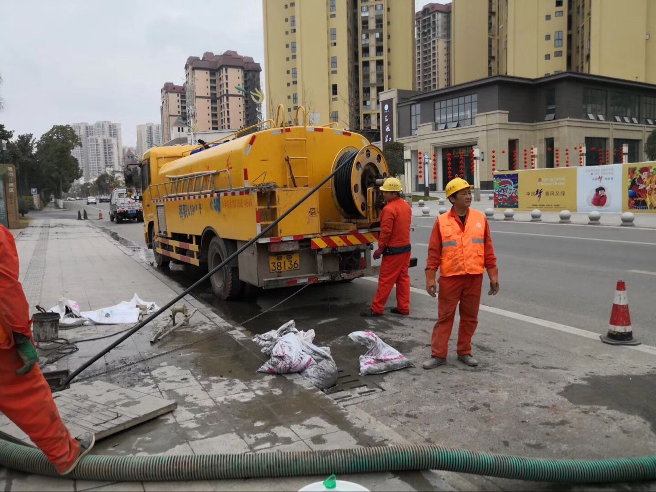 总口管理区排污管道清淤-管道清洗